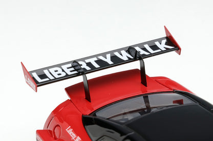 LB014A MakeUp EIDOLON 1:43 LB-Silhouette WORKS GT 35GT-RR GT Wing ver. Red/Black