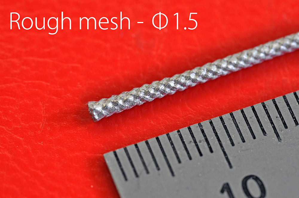 [Back-order] Model Factory HIRO P1166 NEW Metal Mesh Hose [ coarse Rough mesh 1.5mm ] 89mm long 5 pieces