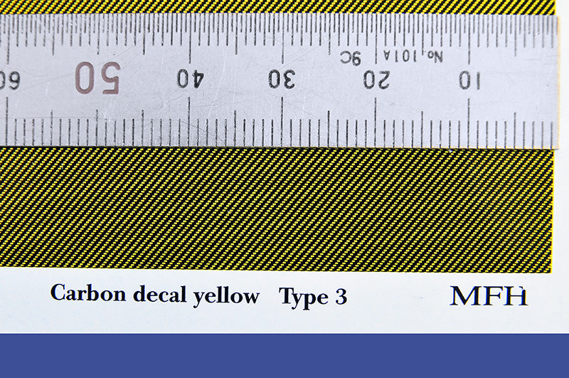 [Back-order] Model Factory HIRO P1173 Carbon Decal Yellow [ Kevlar ] TYPE 3