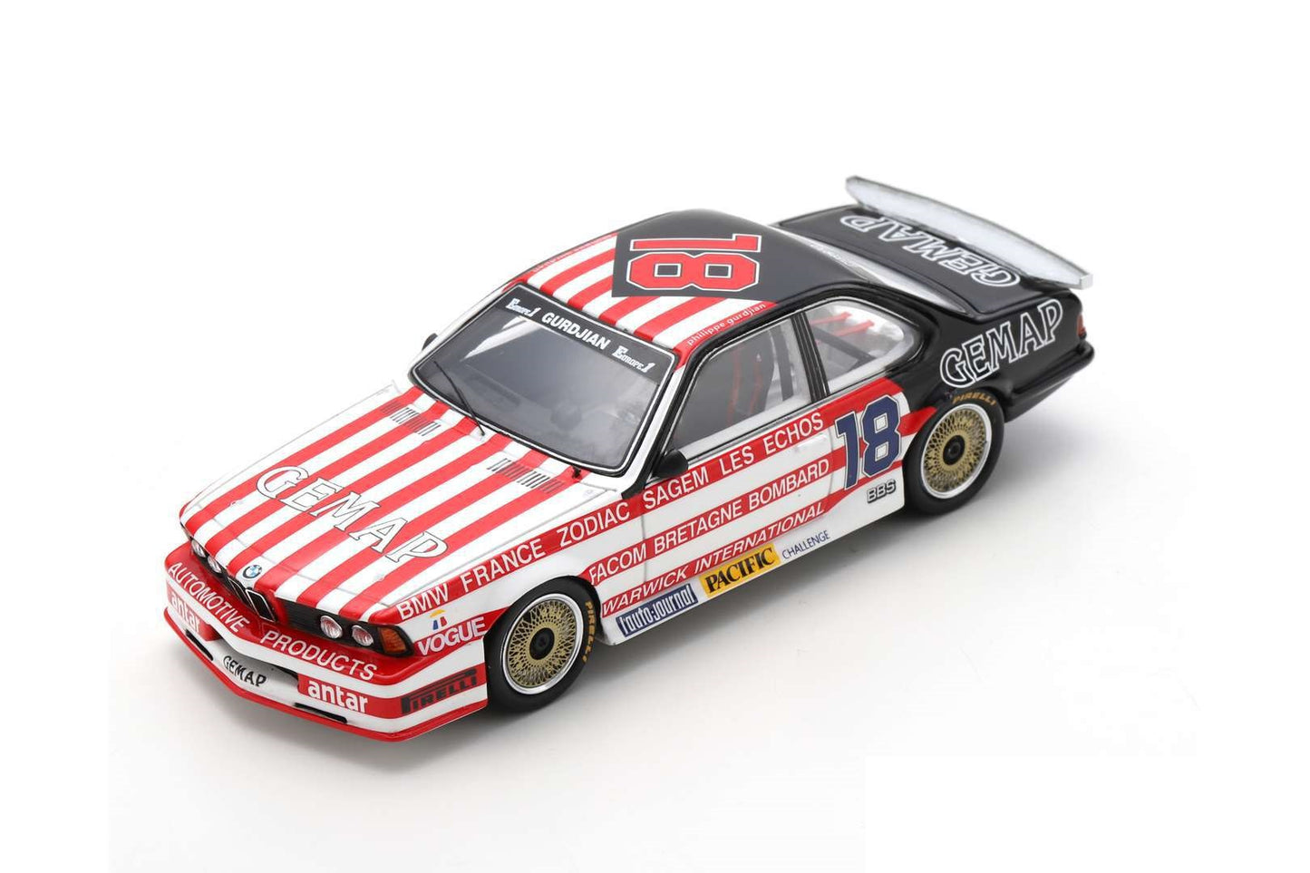 SF257 SPARK 1:43 BMW 635 CSi #18 French Production Championship 1985 Philippe Gurdjian