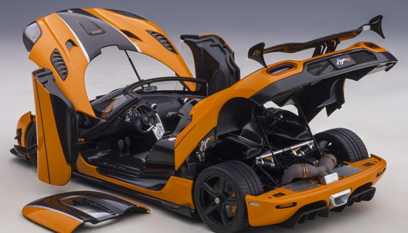 79023 AUTOart 1:18 Koenigsegg Agera RS Orange/Carbon Black model car