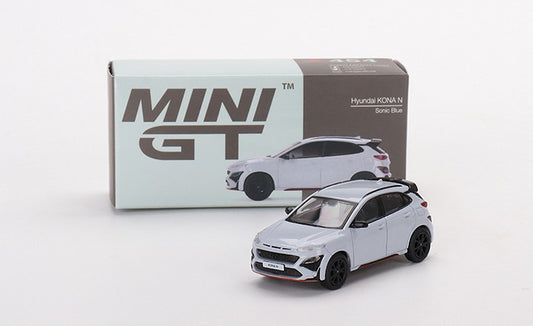 MGT00454-L TSM MINI-GT 1:64 Hyundai Hyundai Kona N Sonic Blue LHD