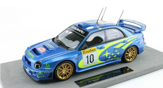 TOP037A TOPMARQUES 1:18 Subaru Impreza 2002 No.10 Monte Carlo Rally winner Makinen