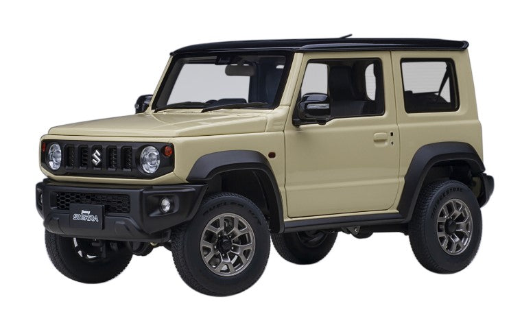 78510 AUTOart 1:18 Suzuki Jimny Sierra JB74 Ivory Metallic/Black Roof model car