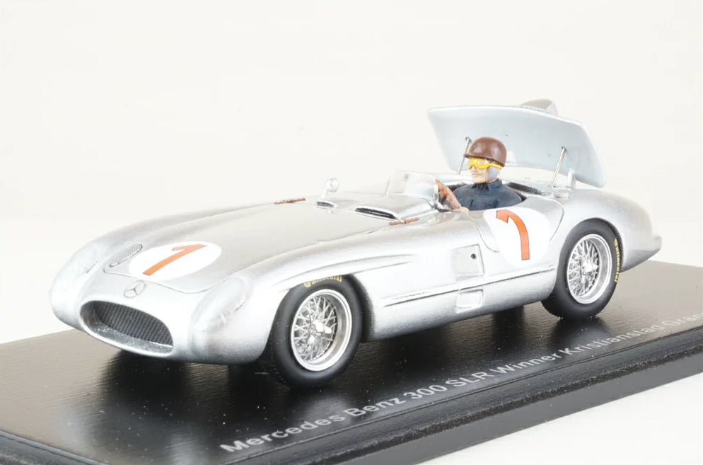 S5858 SPARK 1:43 Mercedes Benz 300 SLR #1 winner Kristianstad GP 1955 Juan Manuel Fangio