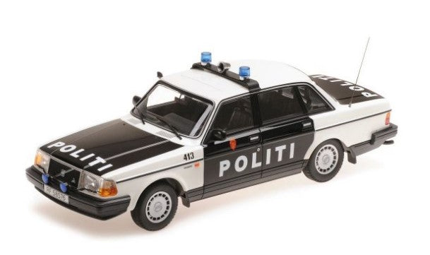 155171496 MINICHAMPS 1:18 Volvo 240 GL 1986 NORWAY Police Car model cars