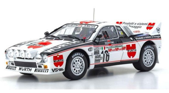 KS08306C KYOSHO 1:18 Lancia Rally 037 1983 Costa Smeralda #16 Clear Coat Finish