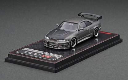 IG2507 ignition model 1:64 Nissan NISMO R33 GT-R Titanium Gray