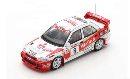 S6513 SPARK 1:43 Mitsubishi Lancer Evo 3 #8 Rally San Remo 1996 Didier Auriol/Denis Giraudet