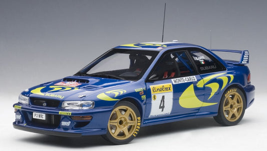 89791 AUTOart 1:18 Subaru Impreza WRC 1997 #4 Monte Carlo Rally Winner