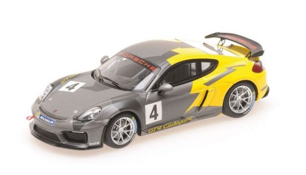 437166104 MINICHAMPS 1:43 Porsche Cayman GT4 Clubsport #4 Porsche Test Car Weissach 2016