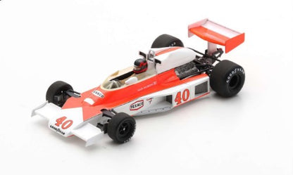 S5744 SPARK 1:43 McLaren M23 #40 British GP 1977 Gilles Villeneuve model car