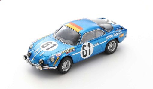 S6102 SPARK 1:43 Alpine A110 #61 24h Le Mans 1968 M.Nusbaumer / J.Bourdon