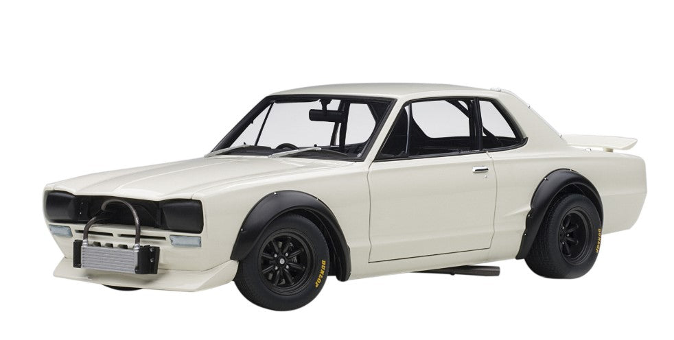 87279 AUTOart 1:18 Nissan Skyline GT-R KPGC10 Racing 1972 White model cars