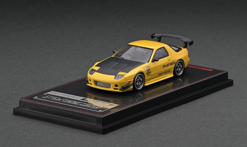 IG2494 ignition model 1:64 Mazda RX-7 (FC3S) RE Amemiya Yellow