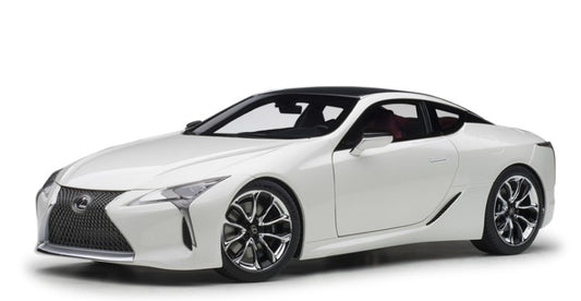 78872 AUTOart 1:18 Lexus LC500 Metallic White Interior Color/Dark Rose