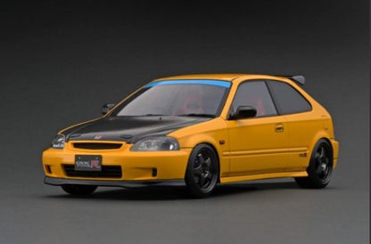 IG2676 ignition model 1:18 Honda Civic (EK9) Type R Yellow