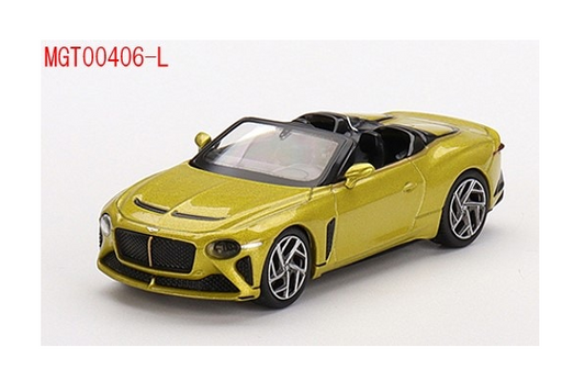 MGT00406-L TSM MINI-GT 1:64 Bentley Mulliner Bacalar Yellow Flame LHD