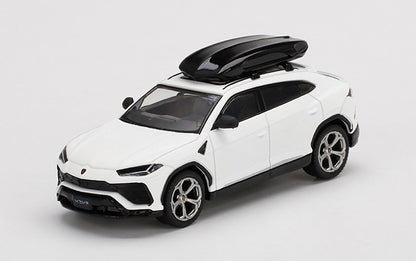 MGT00220-L TSM MINI-GT 1:64 Lamborghini Urus Bianco Monocerus Matt White Roof Box LHD