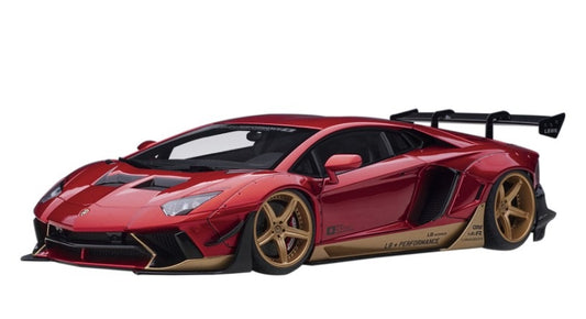 79182 AUTOart 1:18 Lamborghini Liberty Walk LB-WORKS Aventador Red / Gold Accent