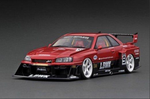 IG2706 Ignition model 1:18 Nissan LB-ER34 Super Silhouette Skyline Red/Black #9