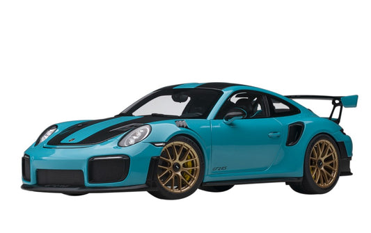 78175 AUTOart 1:18 Porsche 911 991.2 GT2 RS Weissach Package Blue Carbon Black