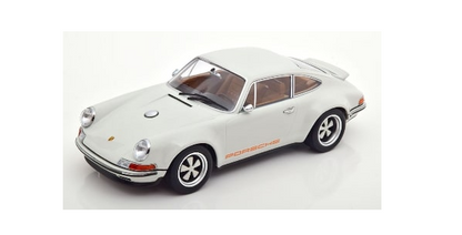 KKDC180444 KK scale 1:18 Porsche Singer 911 Coupe Light Gray/Orange