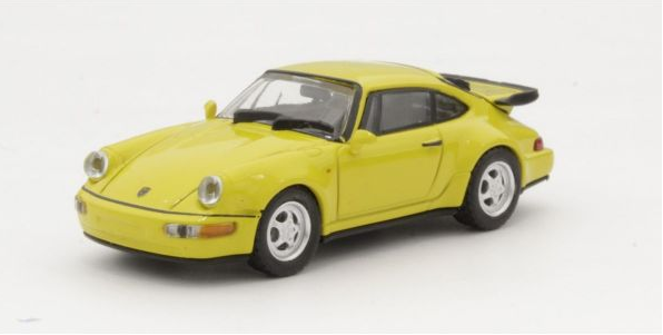 870069102 MINICHAMPS 1:87 Porsche 911 Turbo 1990 Yellow