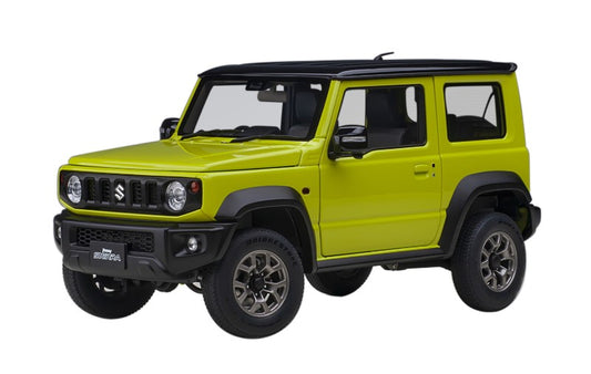 78506 AUTOart 1:18 Suzuki Jimny Sierra JB74 Yellow / Black Roof model car