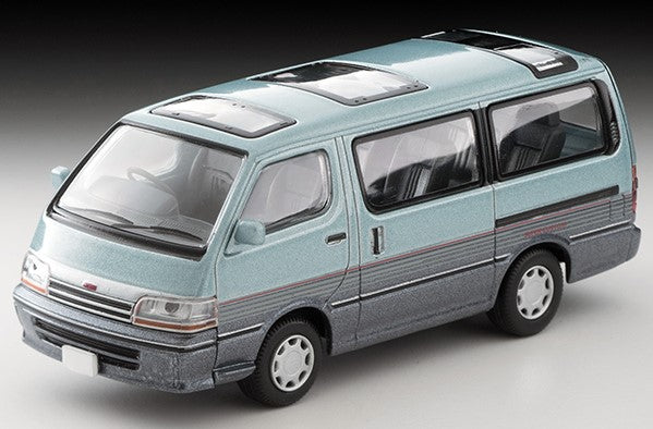 LV-N208c TOMYTEC Tomica Limited Vintage NEO 1:64 Toyota Hiace Wagon Super Custom Light Blue/Navy Blue