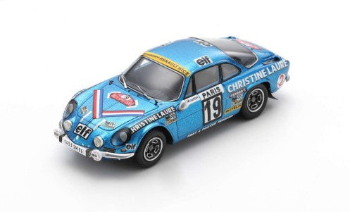 S6116 SPARK 1:43 Alpine Renault A110 1600 SC #19 Coupe 1976 model car