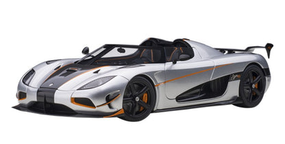 79024 AUTOart 1:18 Koenigsegg Agera RS Silver/Carbon Black model car