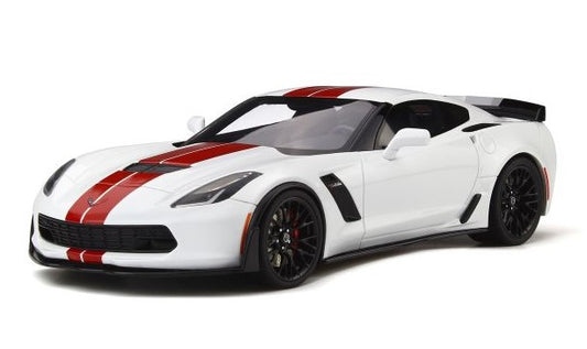 GTS214 GT SPIRIT 1:18 Chevrolet Corvette Z06 C7 White/Red