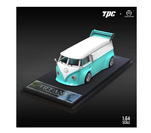 TM Time Micro x TPC 1:64 VW Volks Wagen WagenBus T1 VW Van Tiffany blue