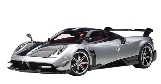 78278 AUTOart 1:18 Pagani Huayra BC Metallic Silver / Black Carbon model car