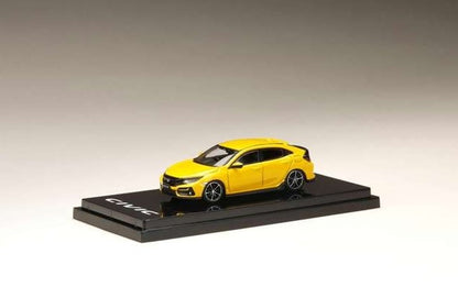 HJ642018AY Hobby JAPAN 1:64 Honda Civic Hatchback (FK7) 2020 Yellow (Custom Color)