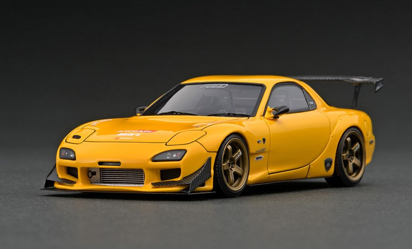 IG2184 ignition model 1:43  FEED RX-7 (FD3S) Yellow