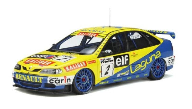 OTM375 OttO mobile 1:18 Renault Laguna BTCC #2 Yellow/Blue