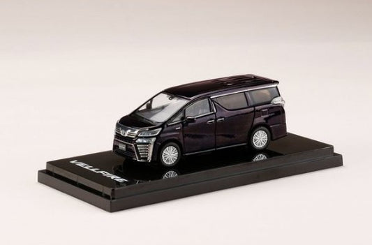 HJ641028HBKC Hobby JAPAN 1:64 Toyota Vellfire H30W Hybrid Burning Black Crystal Shine Glass Flake