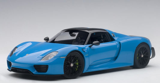 77924 AUTOart 1:18 Porsche 918 Spyder Byzac Package Light Blue