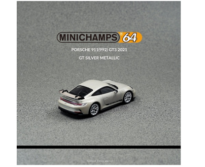 643061005 MINICHAMPS 1:64 Porsche 911 GT3 992 2021 GT Silver MEtallic