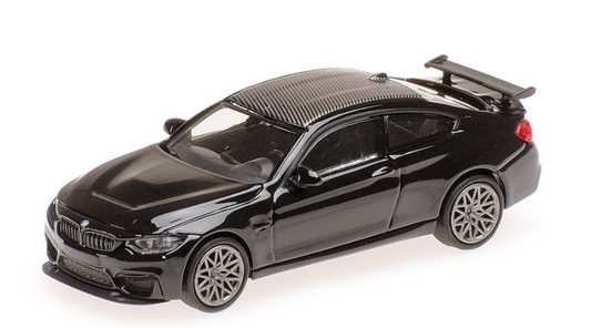 870027106 MINICHAMPS 1:87 BMW M4 GTS 2016 Black Metallic / Gray Wheels