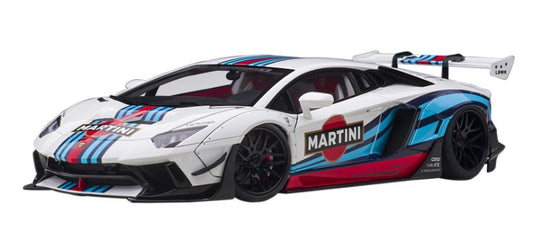 79185 AUTOart 1:18 Liberty Walk LB-WORKS Lamborghini Aventador MARTINI