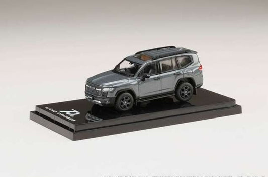 HJ641050BGM Hobby JAPAN 1:64 Toyota Land Cruiser (JA300W) GR SPORT Gray Metallic w/Black interior