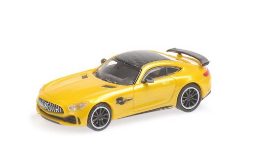 870037222 MINICHAMPS 1:87 Mercedes AMG GT-R 2017 Yellow Metallic