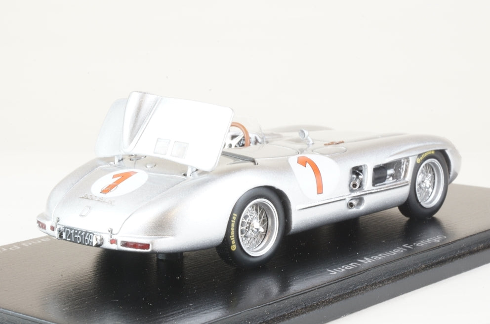 S5858 SPARK 1:43 Mercedes Benz 300 SLR #1 winner Kristianstad GP 1955 Juan Manuel Fangio