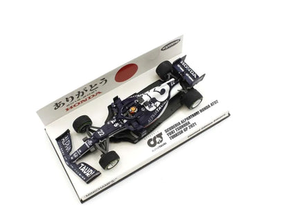 447212722 MINICHAMPS 1:43 Honda Scuderia AlphaTauri Honda AT2 Yuki Tsunoda Turkish GP2021 Thank you Honda color