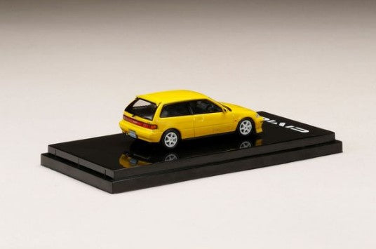 HJ641031CY Hobby JAPAN 1:64 Honda Civic EF9 SiR II Customized Version Yellow Custom Color