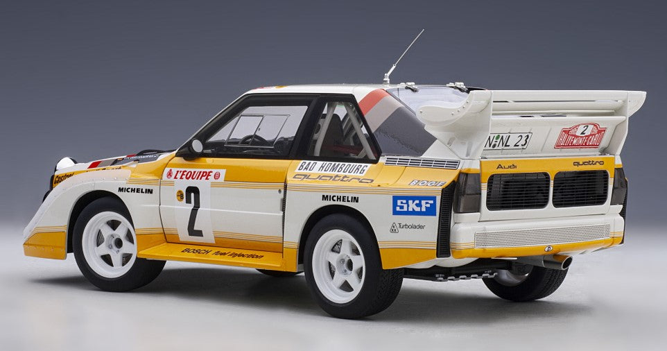 88601 AUTOart 1:18 Audi Sport Quattro S1 WRC 1986 #2 Rohrl / Geistdorfer Monte Carlo