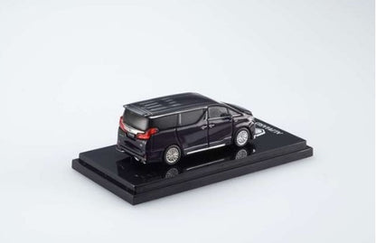 HJ642012BMBK Hobby JAPAN 1:64 Toyota Alphard Hybrid (H30W) Custom Version Sparkling Black Pearl Crystal Shine